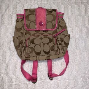 Authentic coach backpack